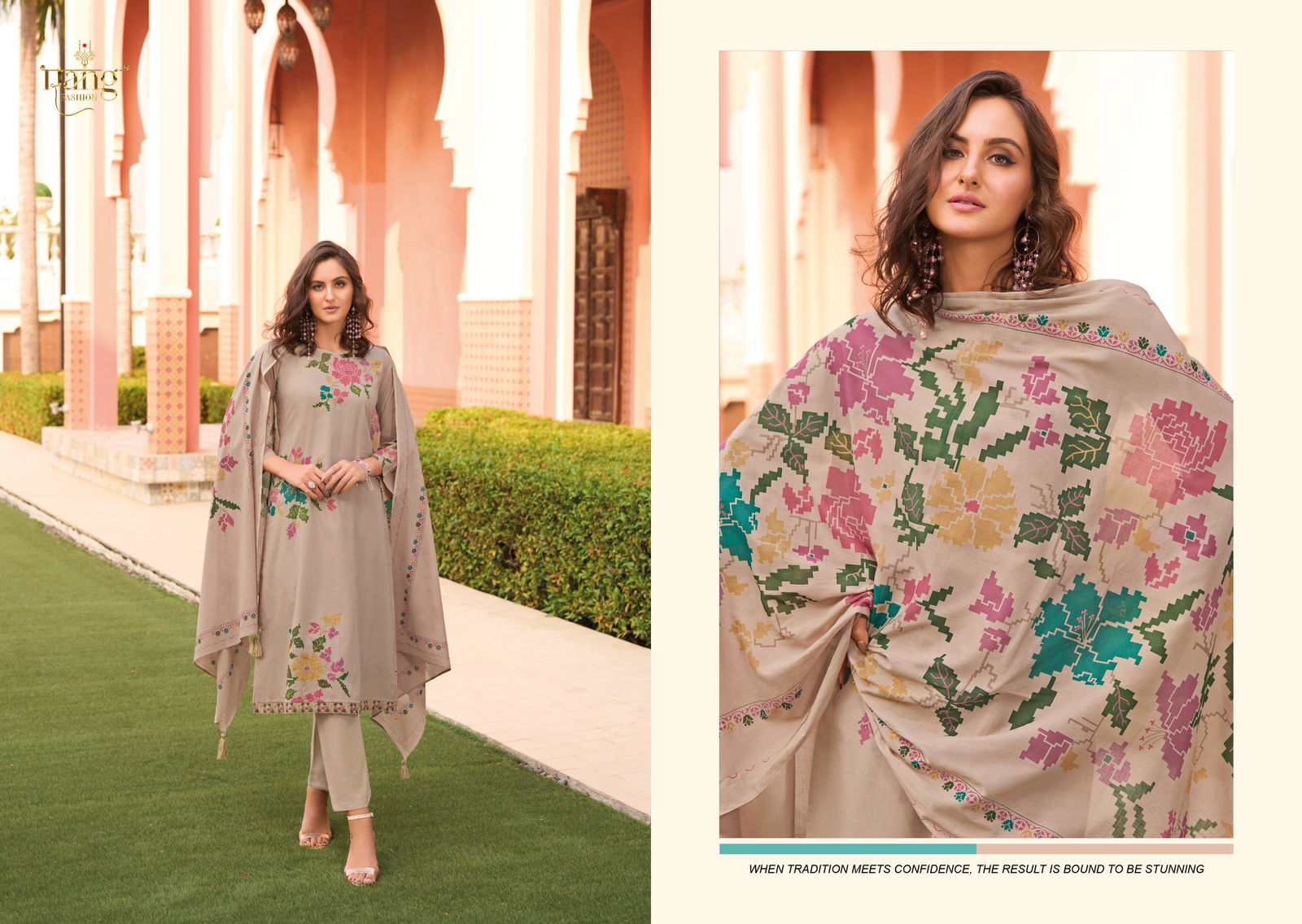 Freesia By Rang Swiss Lawn Cambric Salwar Kameez Wholesalers In Delhi